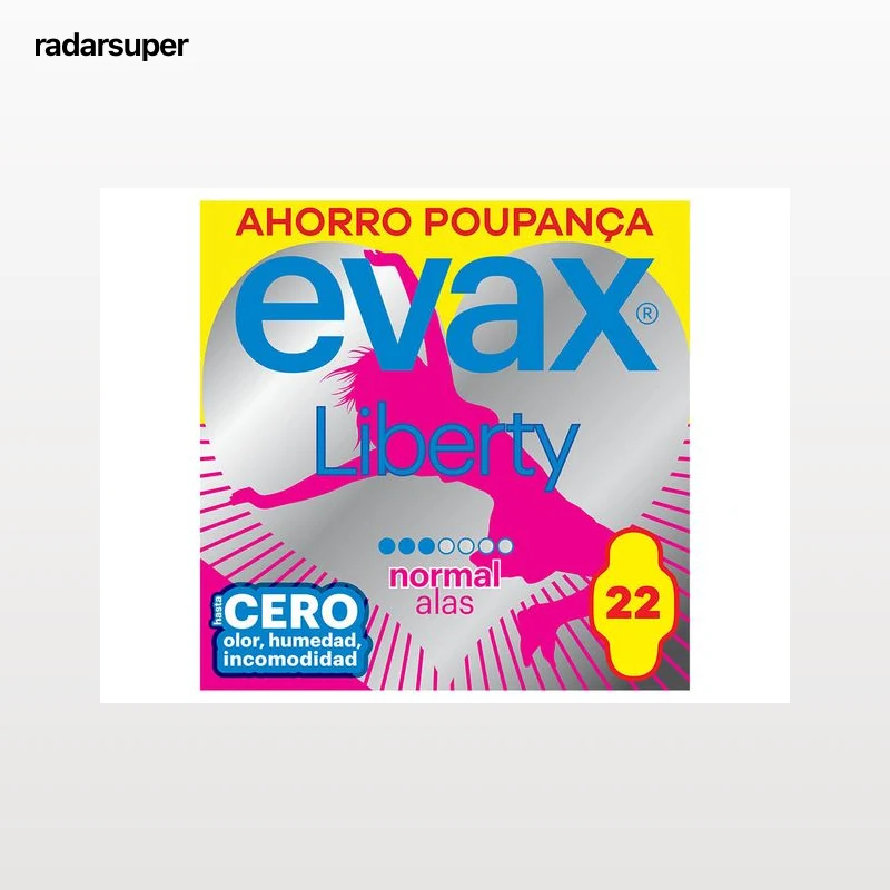 PENSOS HIGIÉNICOS LIBERTY NORMAL COM ABAS EVAX 22 UN