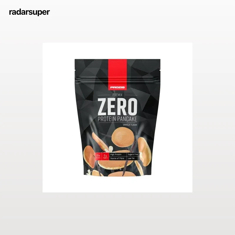 Peparado de proteína en polvo para pancakes sabor vainilla Zero Prozis sin gluten doy pack 400 g.
