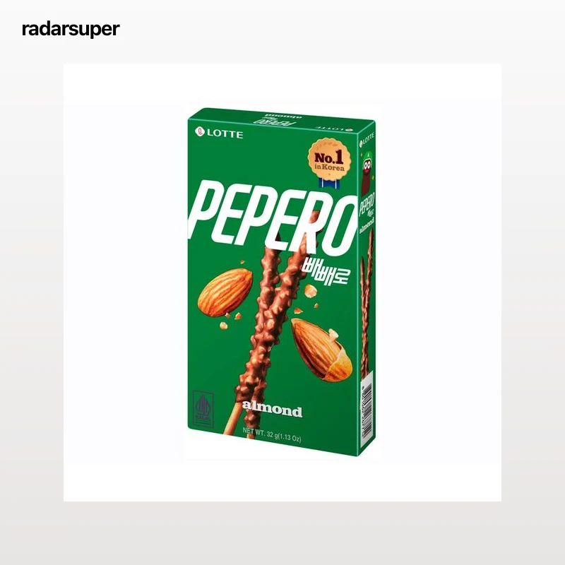 PEPERO Galleta stick de chocolate con leche y almendra 32 g.