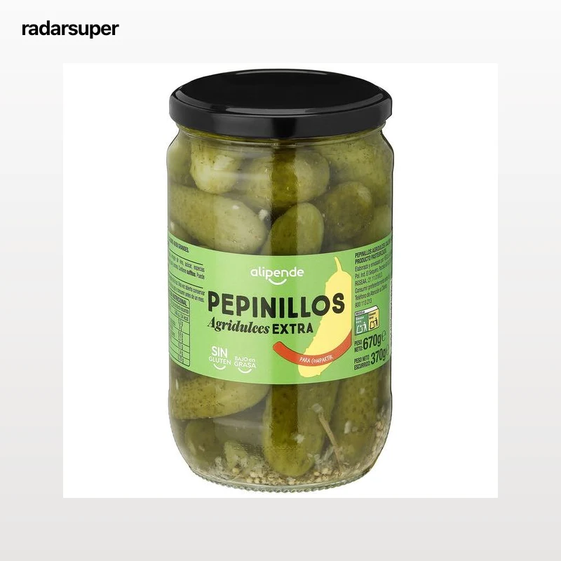 Pepinillos agridulce sin gluten Alipende 370g