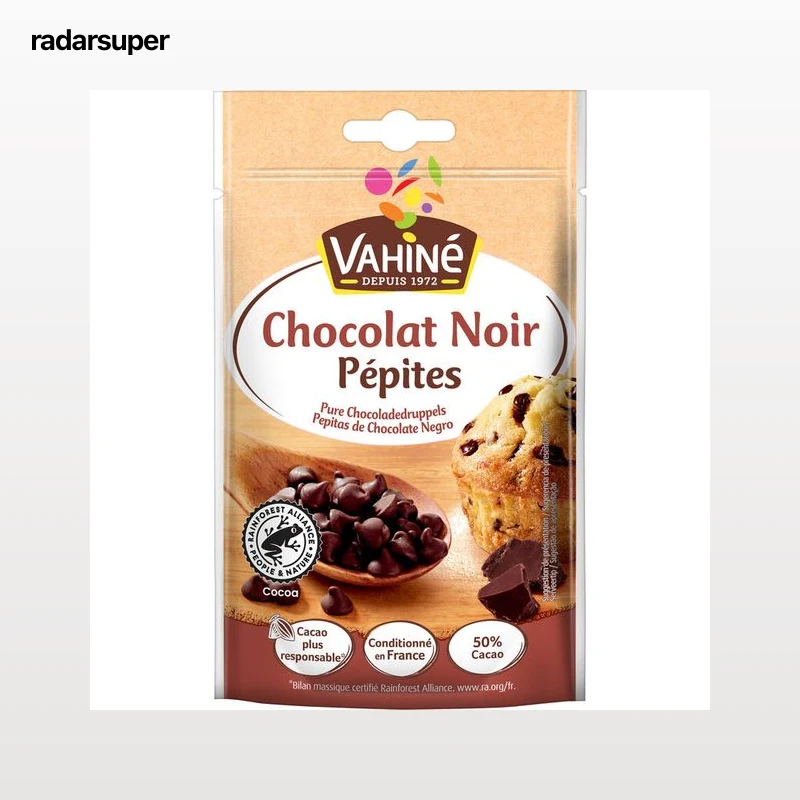 Pepitas de chocolate negro 50% cacao Vahine 100 g