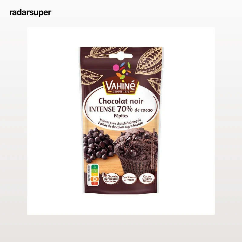 Pepitas de chocolate negro 70% de cacao Vahiné 100g