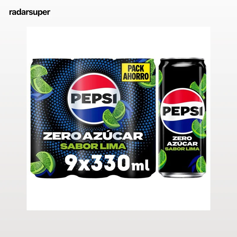 PEPSI Lima Zero azúcar pack de 9 uds. x 33 cl.