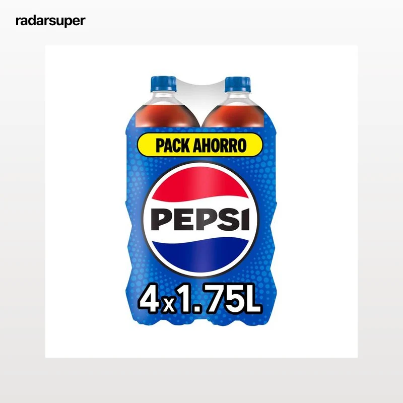 PEPSI Refresco de cola pack 4 botellas de 1,75 l.