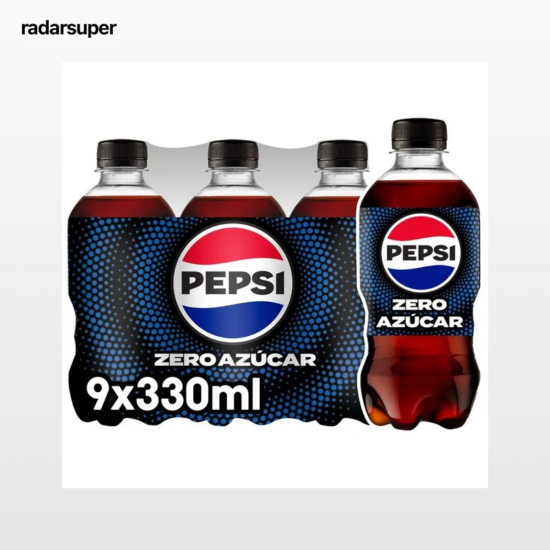 PEPSI Refresco de cola Zero pack 9 uds. x 330 ml.