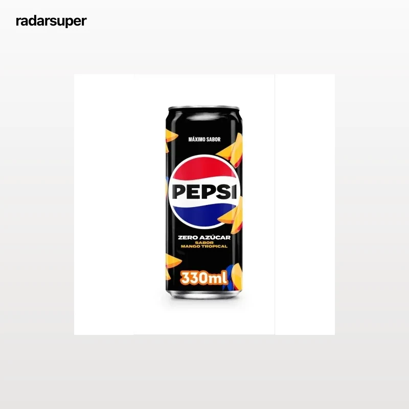 Pepsi Zero azúcar sabor mango tropical lata 33 cl.