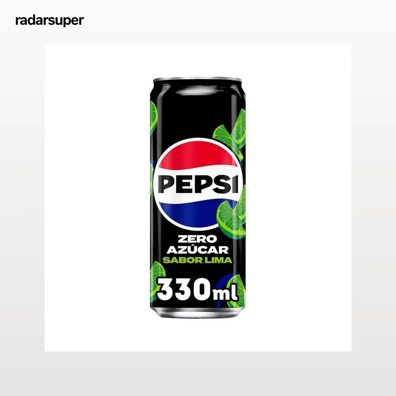 PEPSI ZERO Refresco de cola a la lima Zero azúcar lata 33 cl.