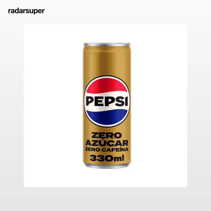 PEPSI ZERO Refresco de cola zero azúcar, zero cafeína  lata de 33 cl.