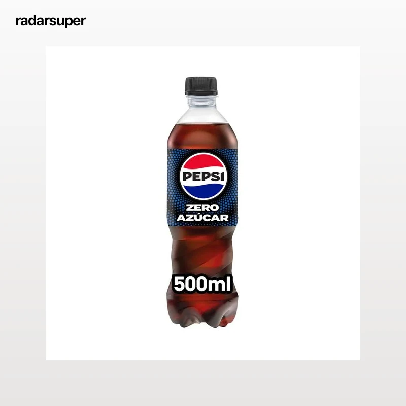 PEPSI ZERO Refresco de cola zero sin azúcar botella 50 cl.