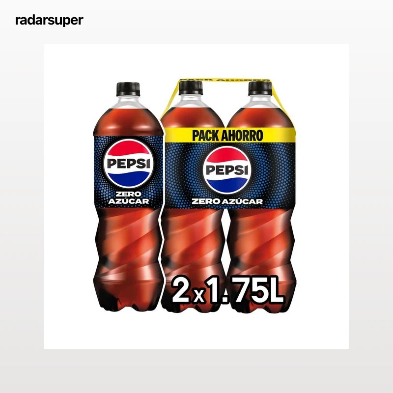 PEPSI ZERO Refresco de cola zero sin azúcar pack 2 botellas de 1,75 l.