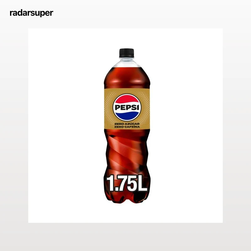 PEPSI ZERO Refresco de cola zero sin cafeína y sin azúcar botella 1,75 l.