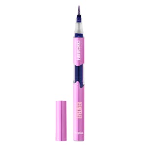 Perfilador de ojos Eyeliner Fireworks Deliplus morado con brillo