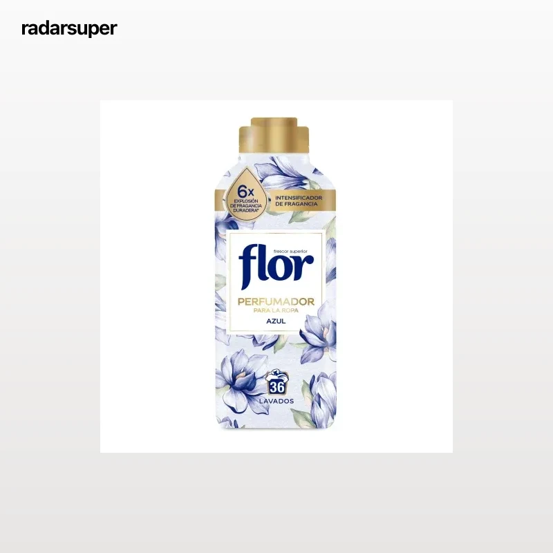 Perfumador para la ropa azul Flor 36 lavados.