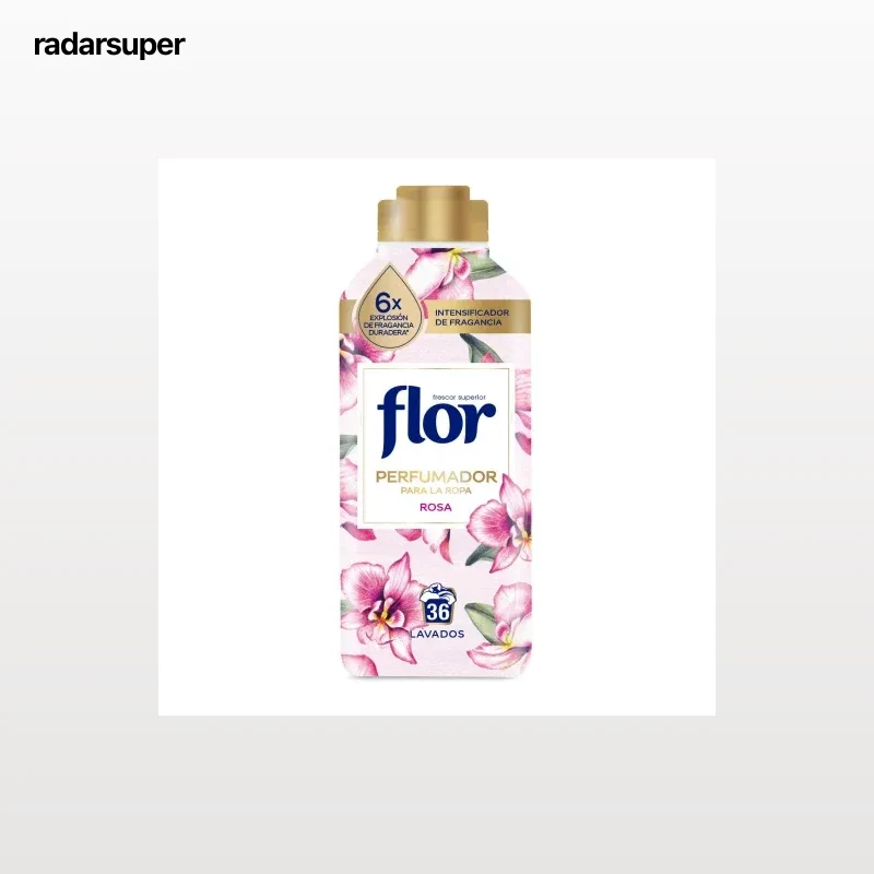 Perfumador para la ropa rosa Flor 36 lavados.
