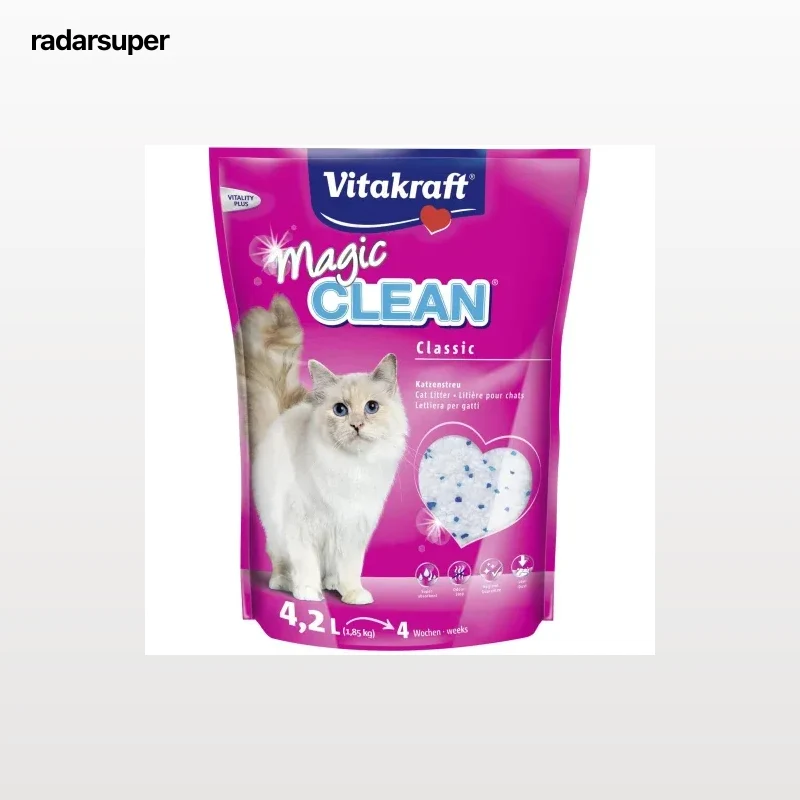 Perlas absorbentes higiénicas para gato Magic Clean Vitakraft 4,2L  1,85 kg