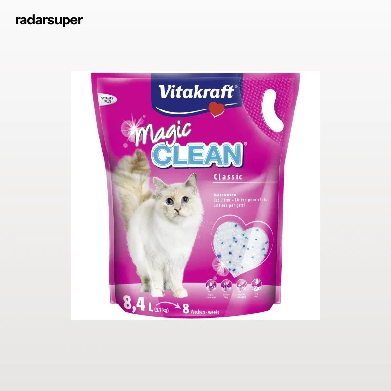 Perlas absorbentes higiénicas para gato Magic Clean Vitakraft 8,4L  3,7 kg