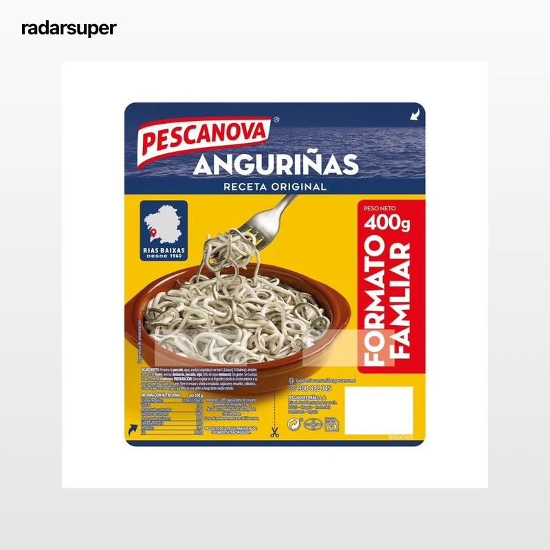 PESCANOVA Anguriñas congeladas receta original 400 g.