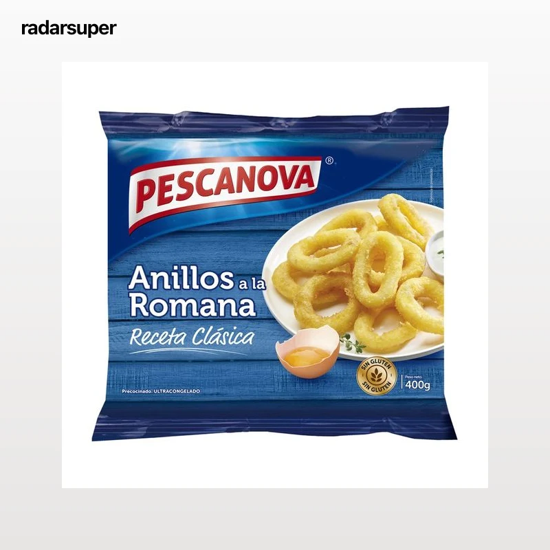 PESCANOVA Anillas de pescado y potón a la romana, Receta  Clásica 400 g.