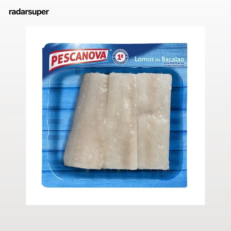 PESCANOVA Bacalao en lomos ultracongelado y en su punto de sal PESCANOVA 300 g.