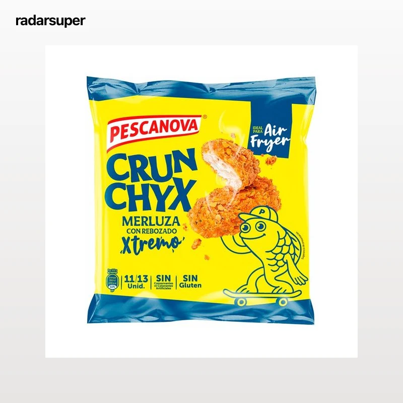 PESCANOVA Crunchyx Merluza con rebozado extremo 400 g.
