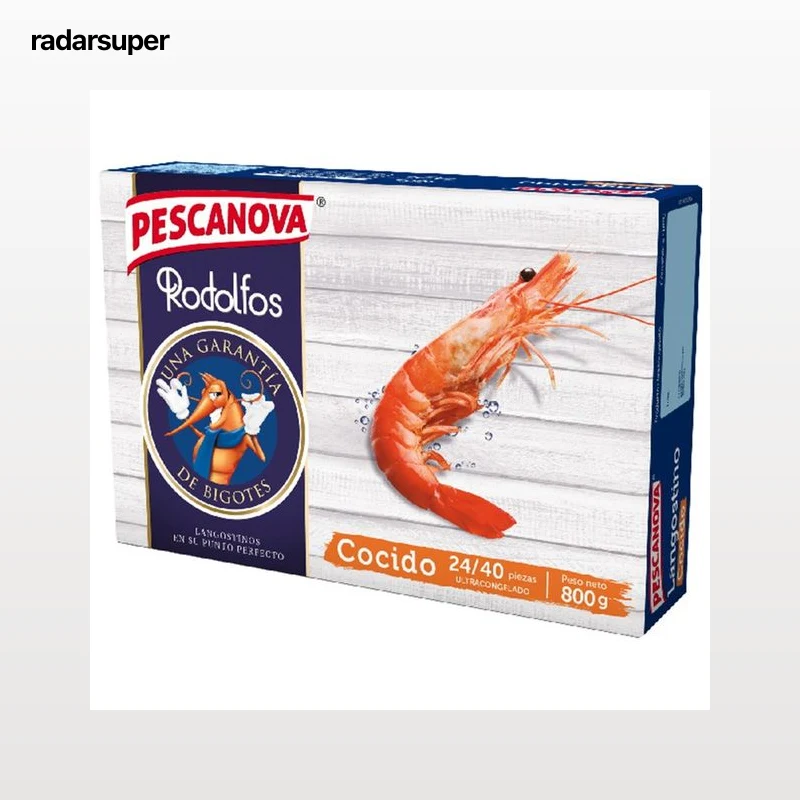 PESCANOVA Langostino 20/40 cocido y ultracongelado PESCANOVA 800 g (P.N.E)