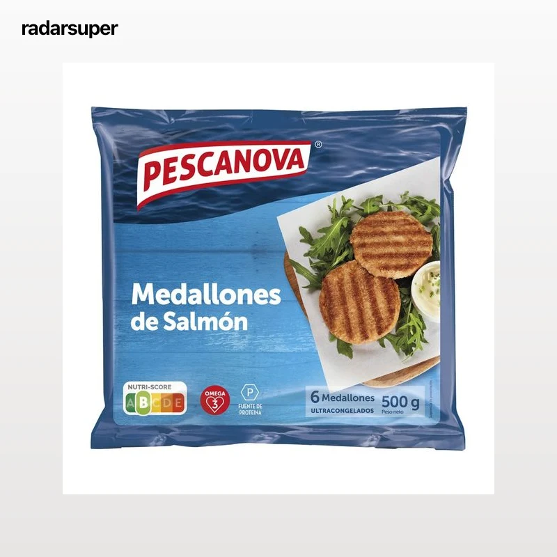 PESCANOVA Medallones de salmón ultracongelados 500 g.
