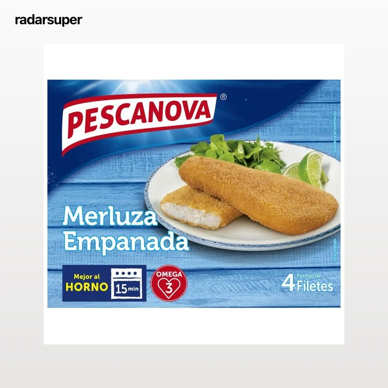 PESCANOVA Merluza empanada en filetes 4 uds.
