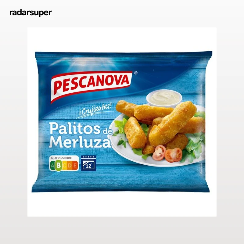 PESCANOVA Merluza en palitos rebozada 300 g.