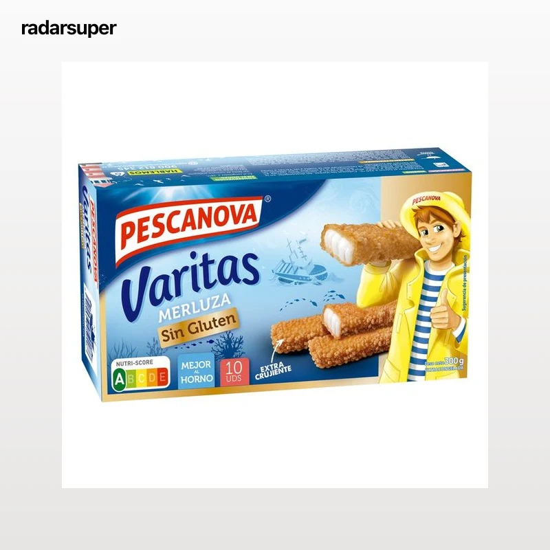 PESCANOVA Merluza en varitas super crujientes 300 g.