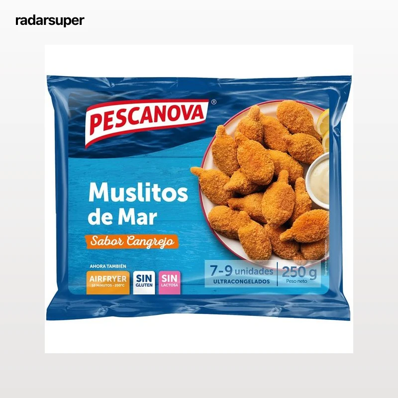 PESCANOVA Muslitos de mar rebozados sabor a cangrejo 250 g.