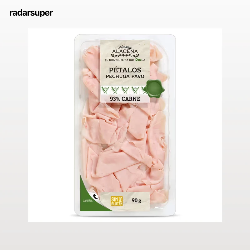Pétalos de pechuga de pavo 93% Dia Nuestra Alacena 90 g