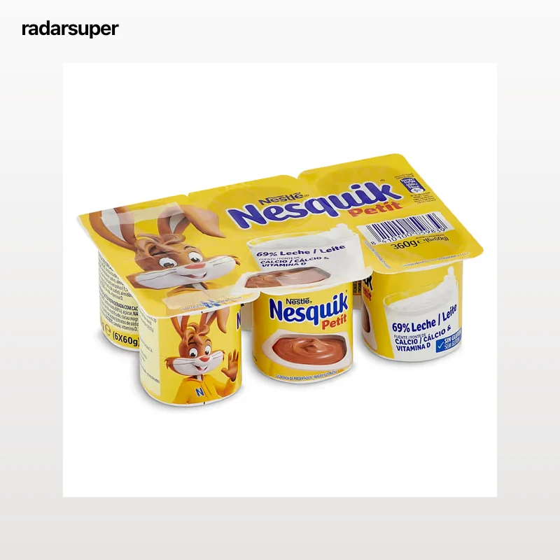 Petit de chocolate Nesquik 6 x 60 g