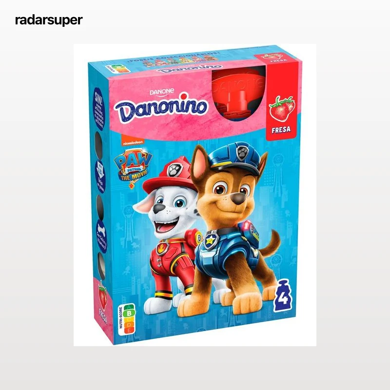 Petit Danonino para llevar pack 4 fresa