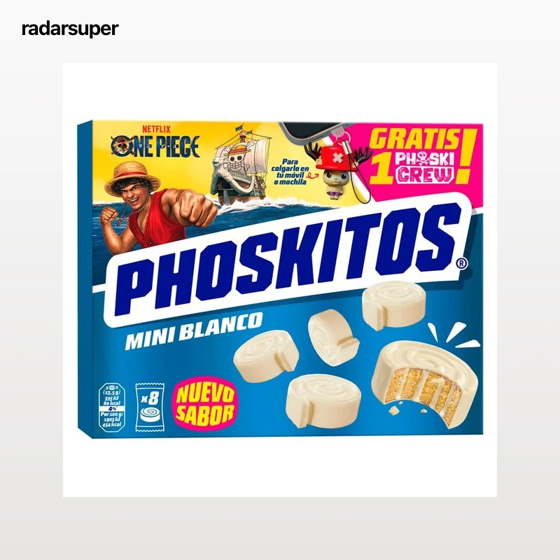 PHOSKITOS Pastelitos mini de chocolate blanco 140 g.