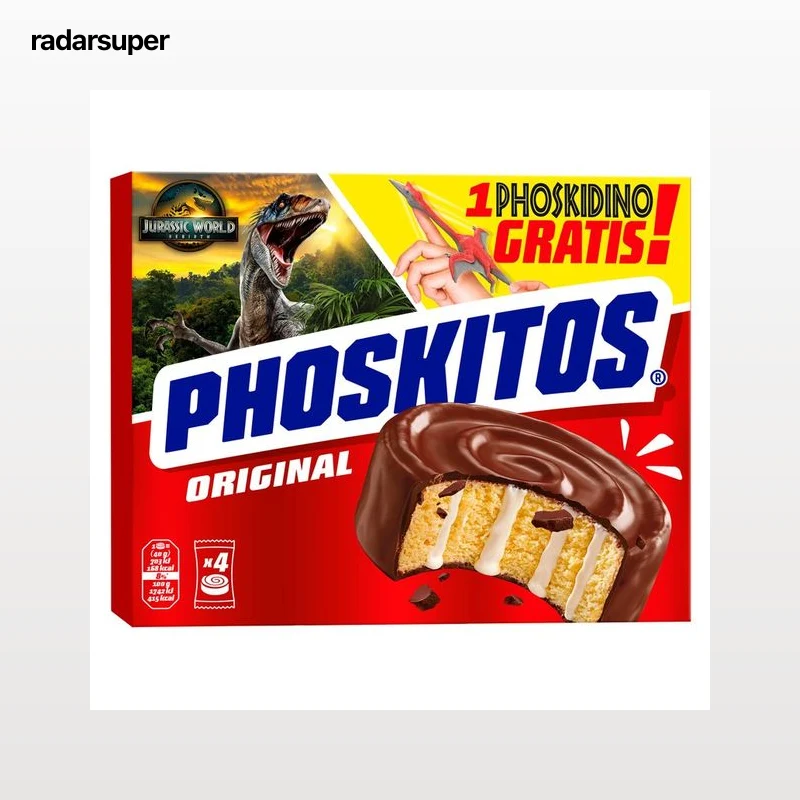 PHOSKITOS Pastelitos originales 4 uds. 176 g.