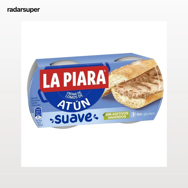LA PIARA Paté de atún suave 2X75g
