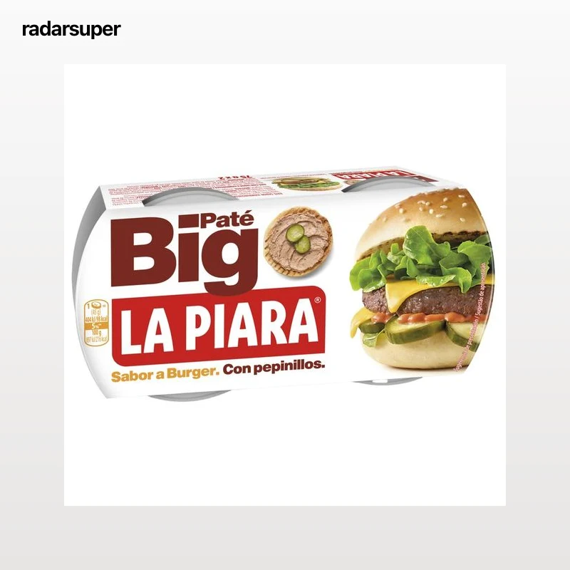 LA PIARA Pate big con sabor burguer 2 uds x 75 g.