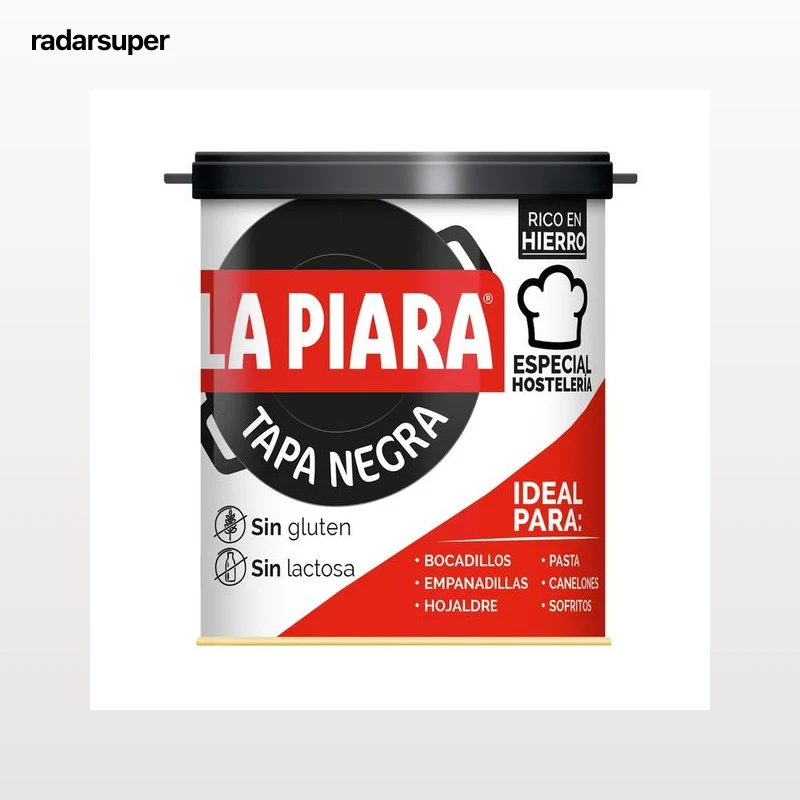LA PIARA Paté de hígado de cerdo Tapa Negra lata de 800 gr