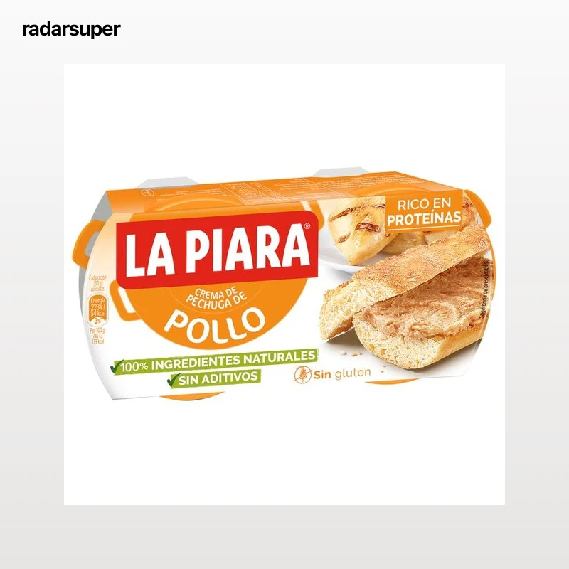 LA PIARA Paté de pollo  Sólo Natural 2 ud x 75 g.