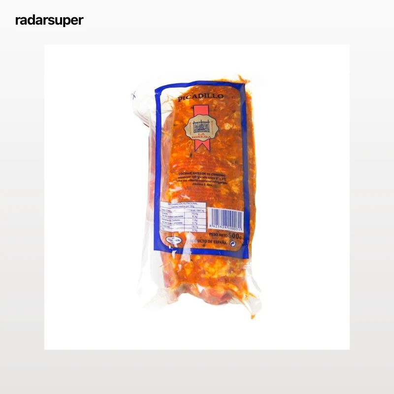 Picadillo de chorizo dulce envasado al vacio LA RIBERA 500 g.
