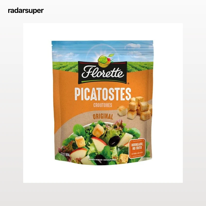 Picatostes naturales ideal para ensaladas FLORETTE bolsa de 65 g.