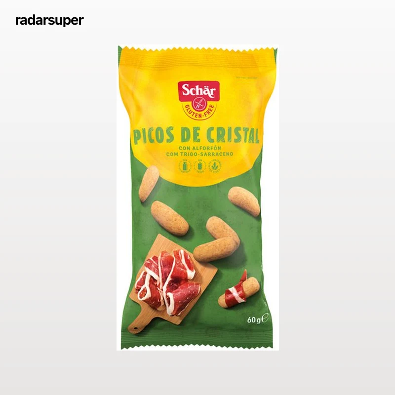 Picos sin gluten sin lactosa Schär 60g cristal
