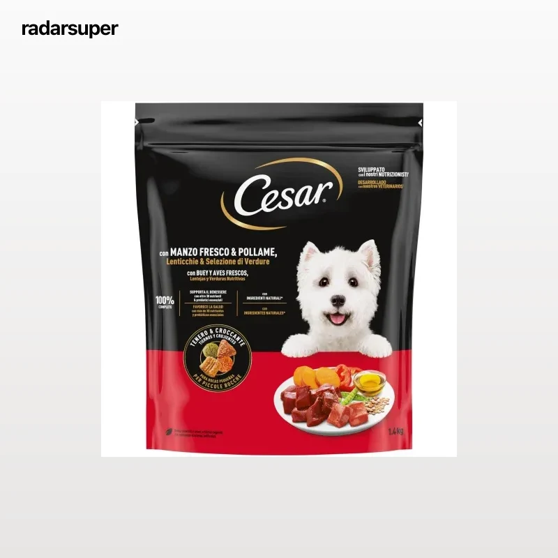 Pienso con buey, ave y verduras para perro mini Cesar 1,4 kg.