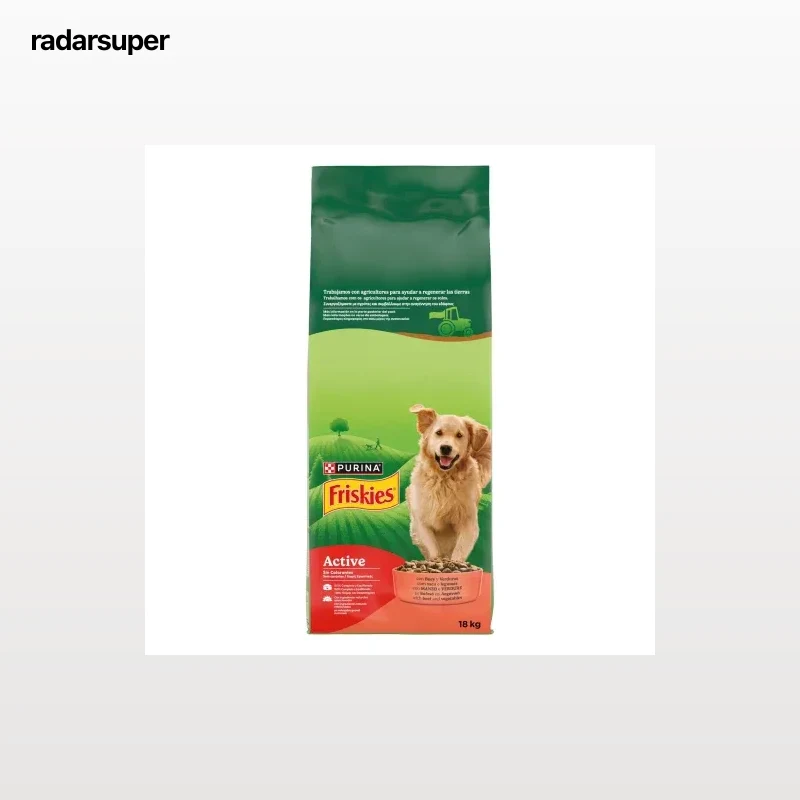 Pienso de buey para perro adulto Purina Friskies Vitafit Active 15 Kg.