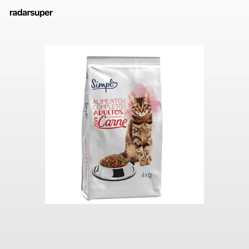 Pienso de carne para gato adulto Simpl 4 kg.
