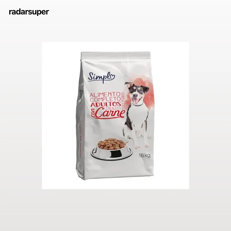 Pienso de carne y cereales para perro adulto Simpl 18 kg.