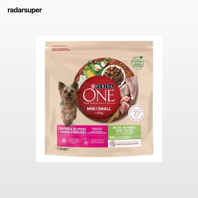 Pienso de pavo y arroz para perro mini Purina One Weigth 1,5 Kg.