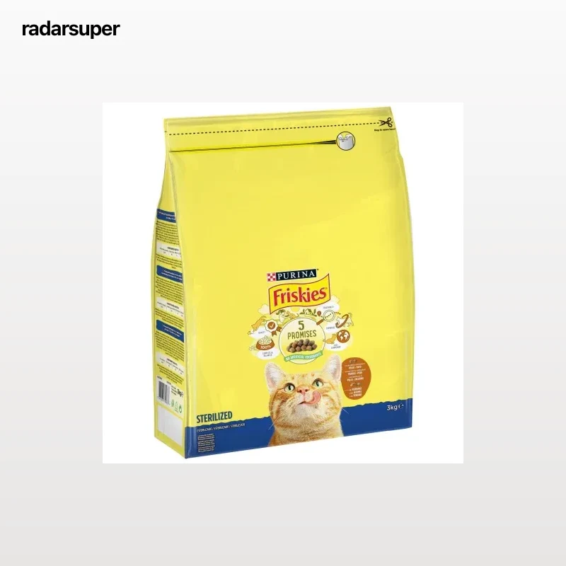 Pienso de pavo y verduras para gato adulto esterilizado Pavo y Verduras Purina Friskies 3Kg