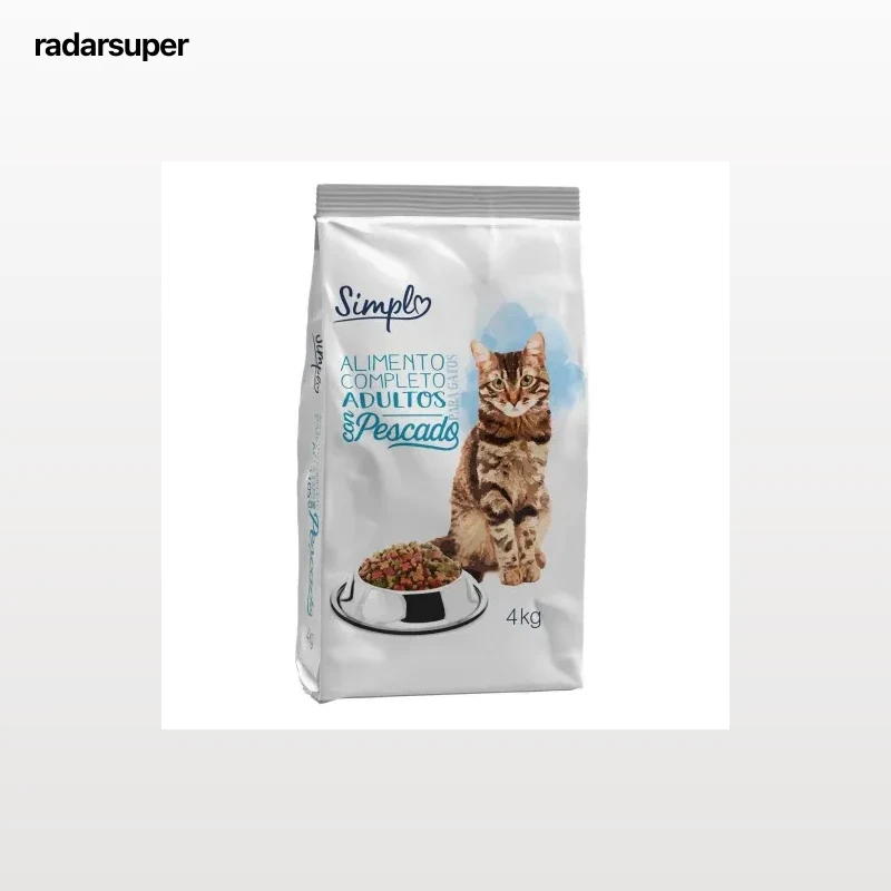 Pienso de pescado para gatos adultos Simpl 4 kg.