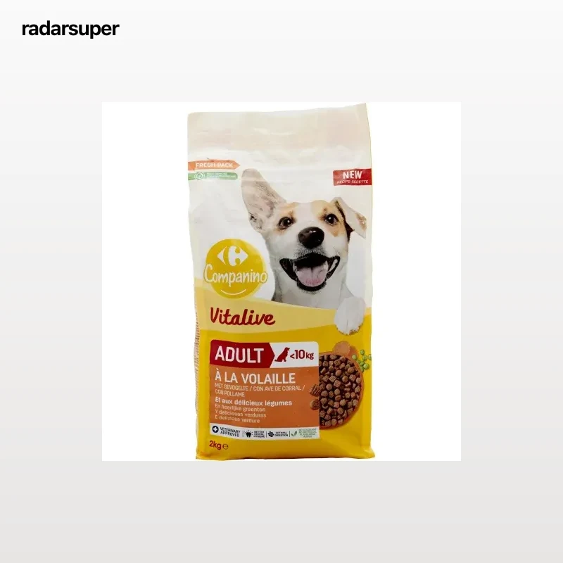Pienso de pollo con verduras para perro razas pequeñas Vitalive Carrefour Companino 2 kg